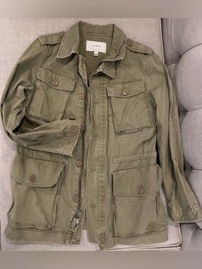 J.Crew Utility Downtown Field Jacket in olive green Women M military Fatigue